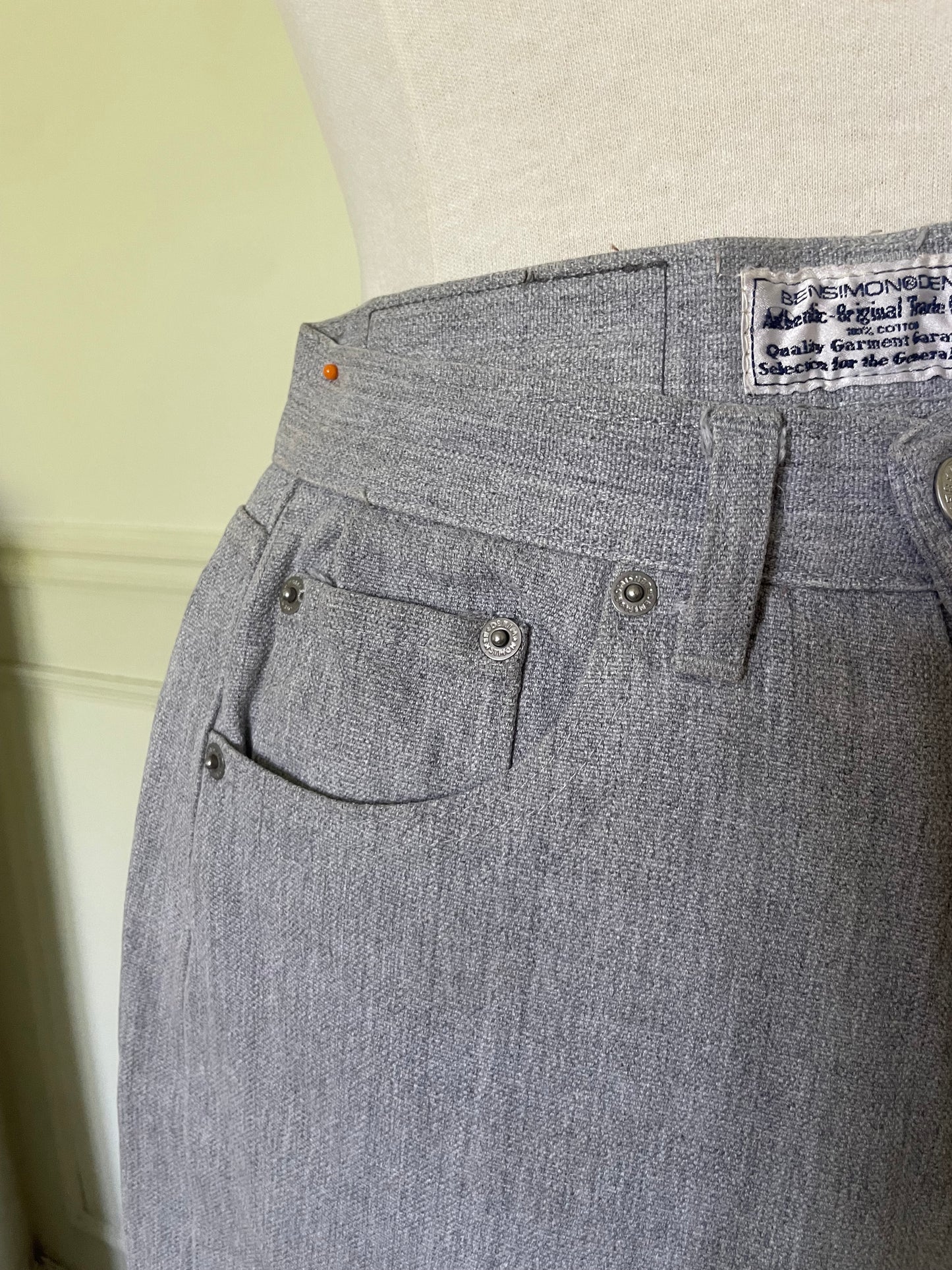 Jean gris clair taille haute BENSIMON