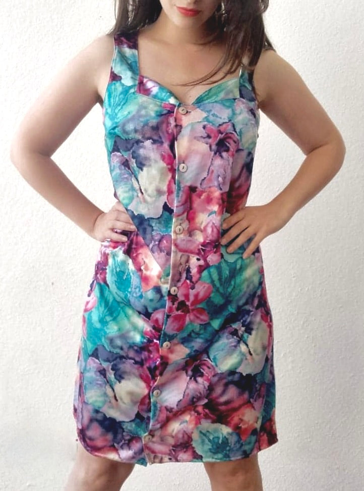 Robe multicolore psychédélique