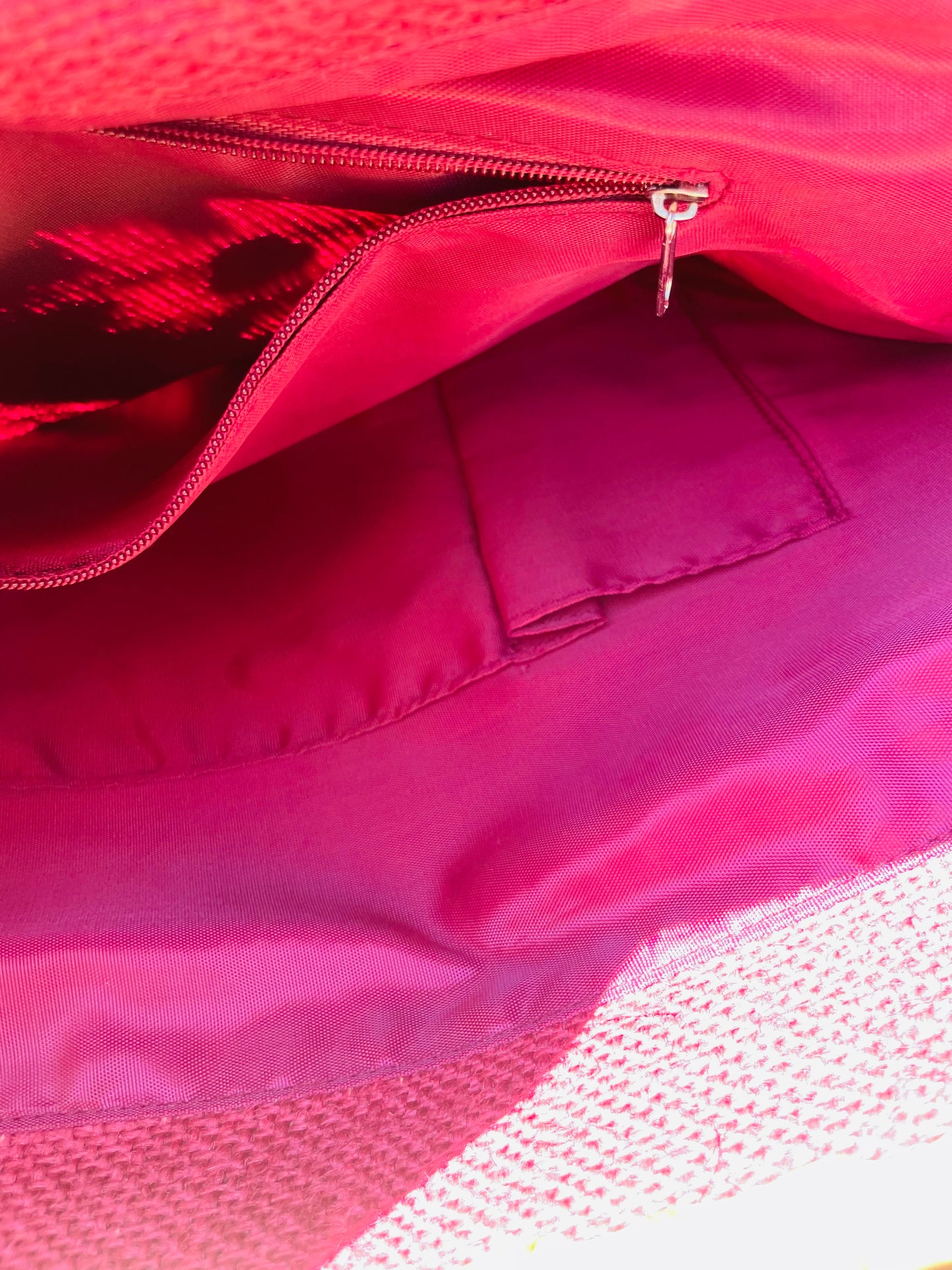 Sac à main vintage été plage violet fleuri