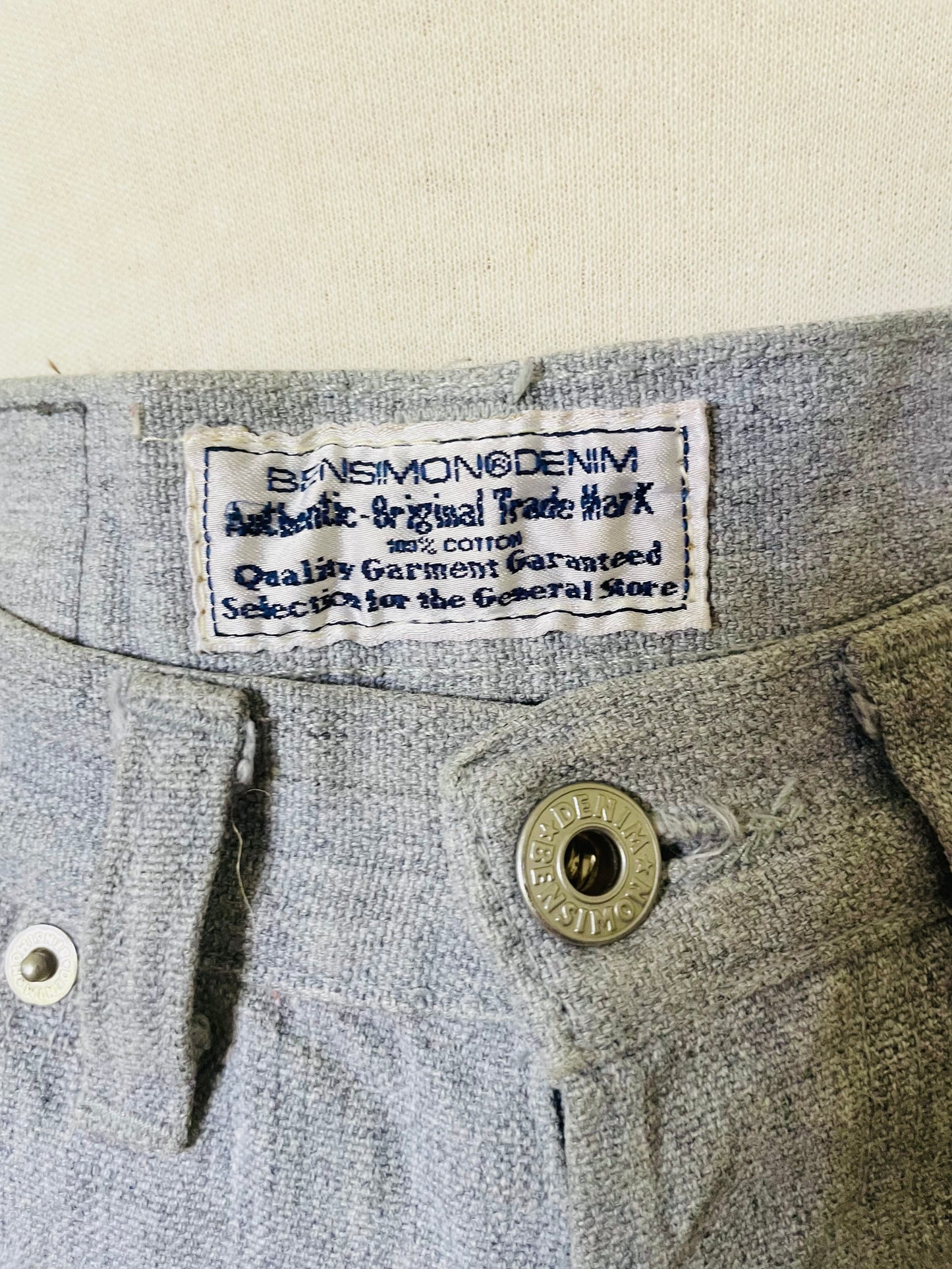 Jean gris clair taille haute BENSIMON