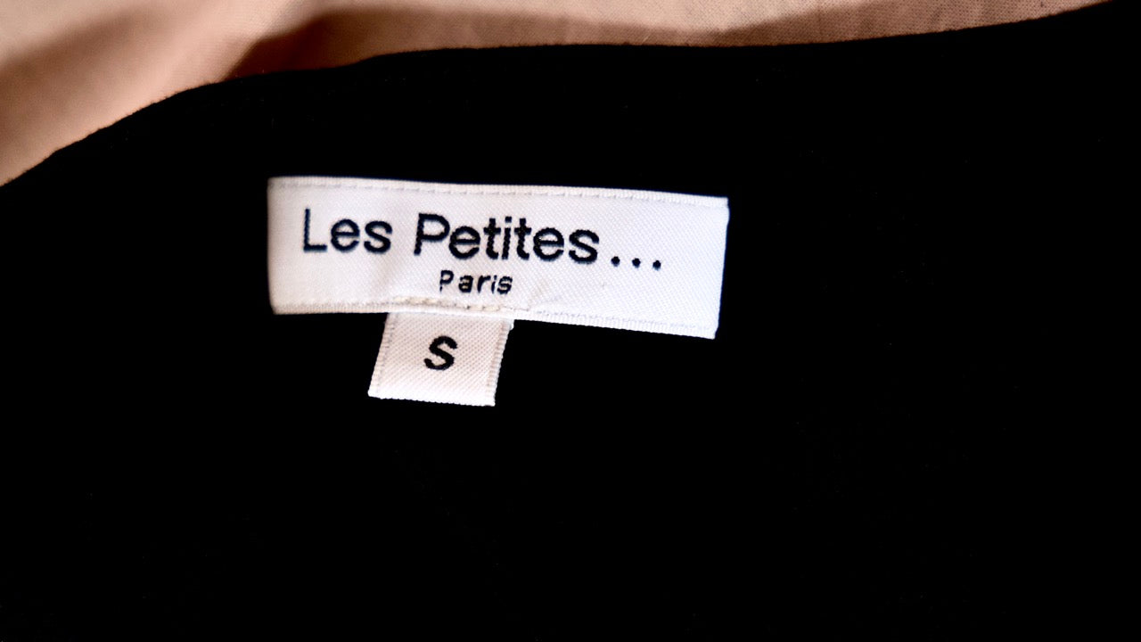 Chemise noire broderie anglaise LES PETITES