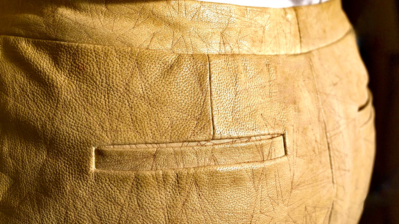 Pantalon 60's RARE étoile 100% cuir