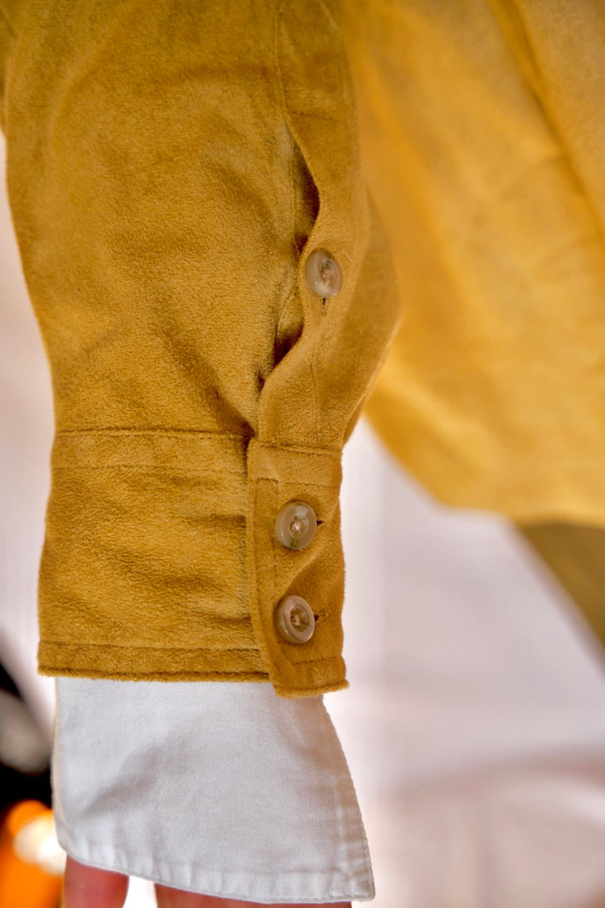 Chemise mixte moutarde