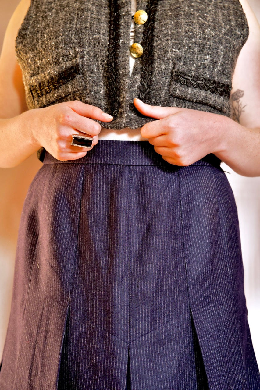 Jupe longue plissée HERMÈS