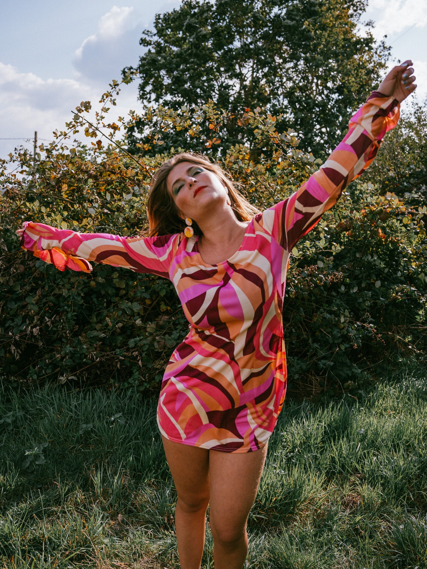 Robe d'été multicolor DISCO