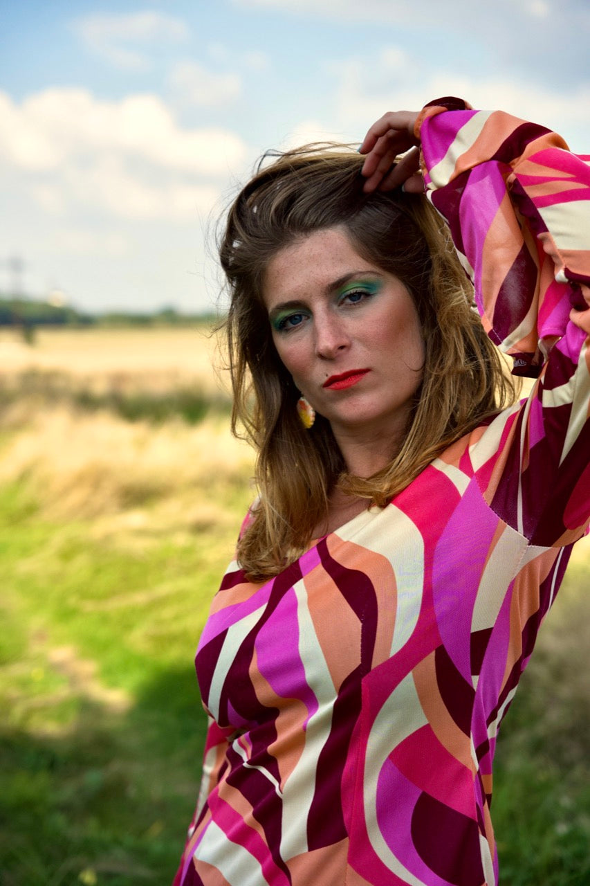 Robe d'été multicolor DISCO