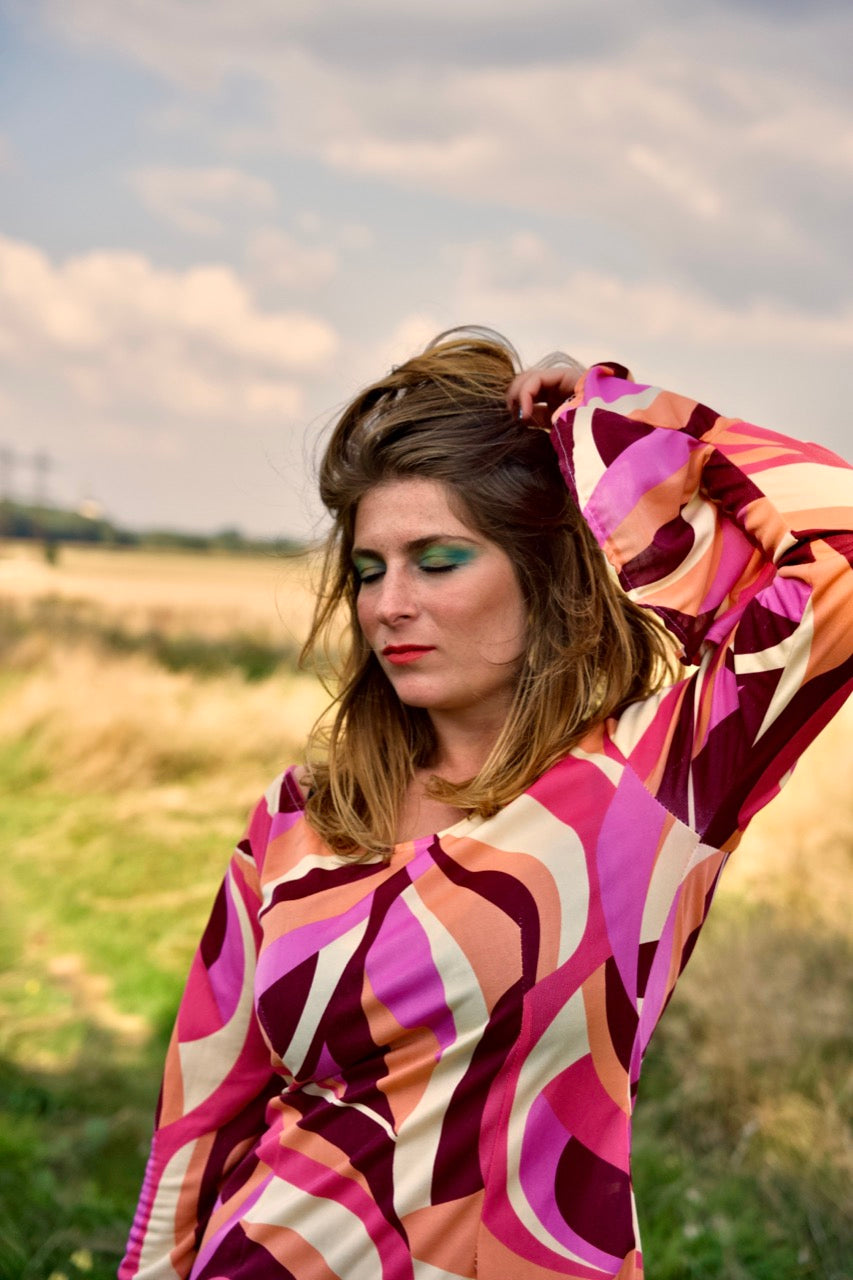 Robe d'été multicolor DISCO