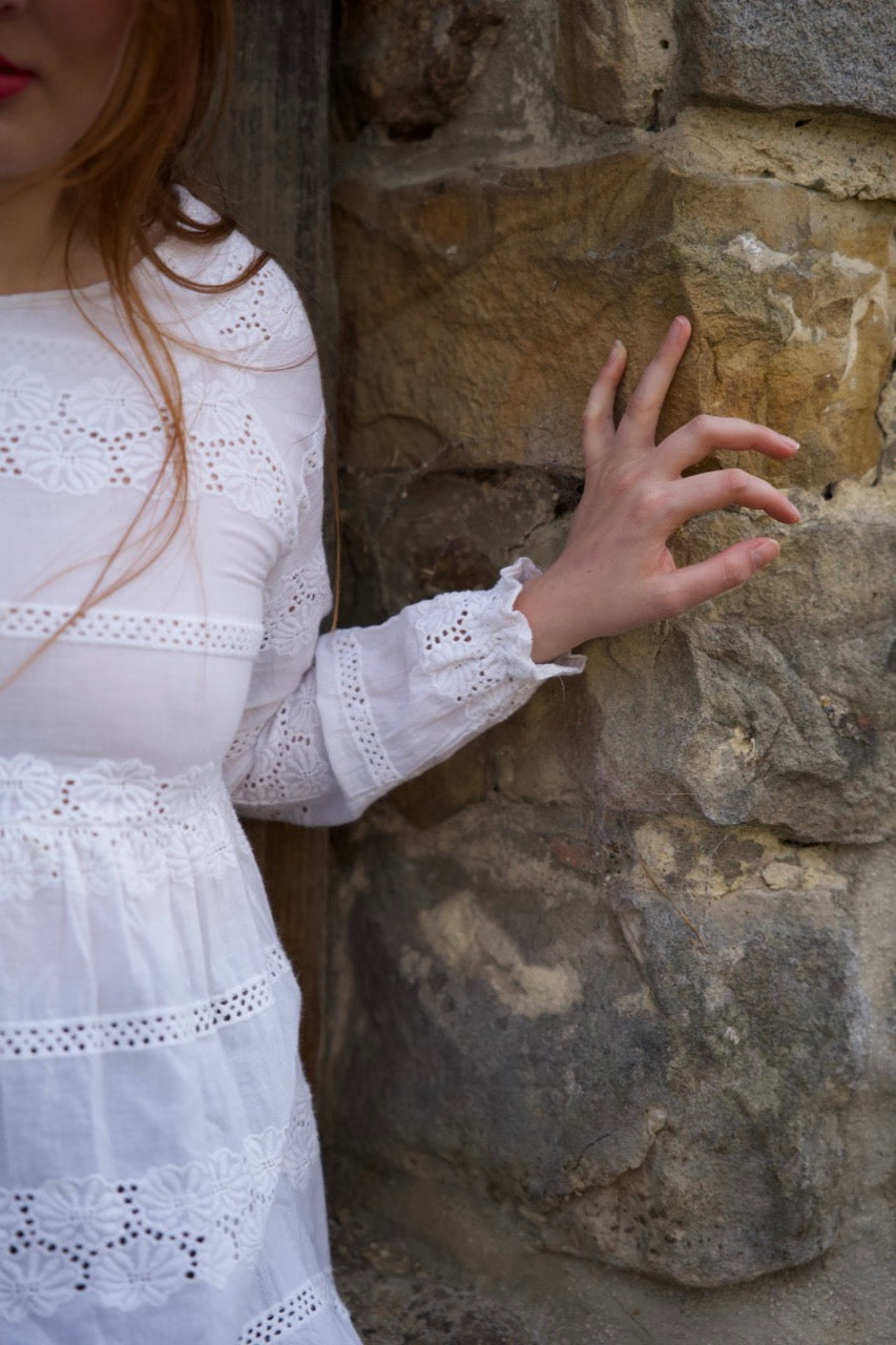 Top blanc broderie anglaise
