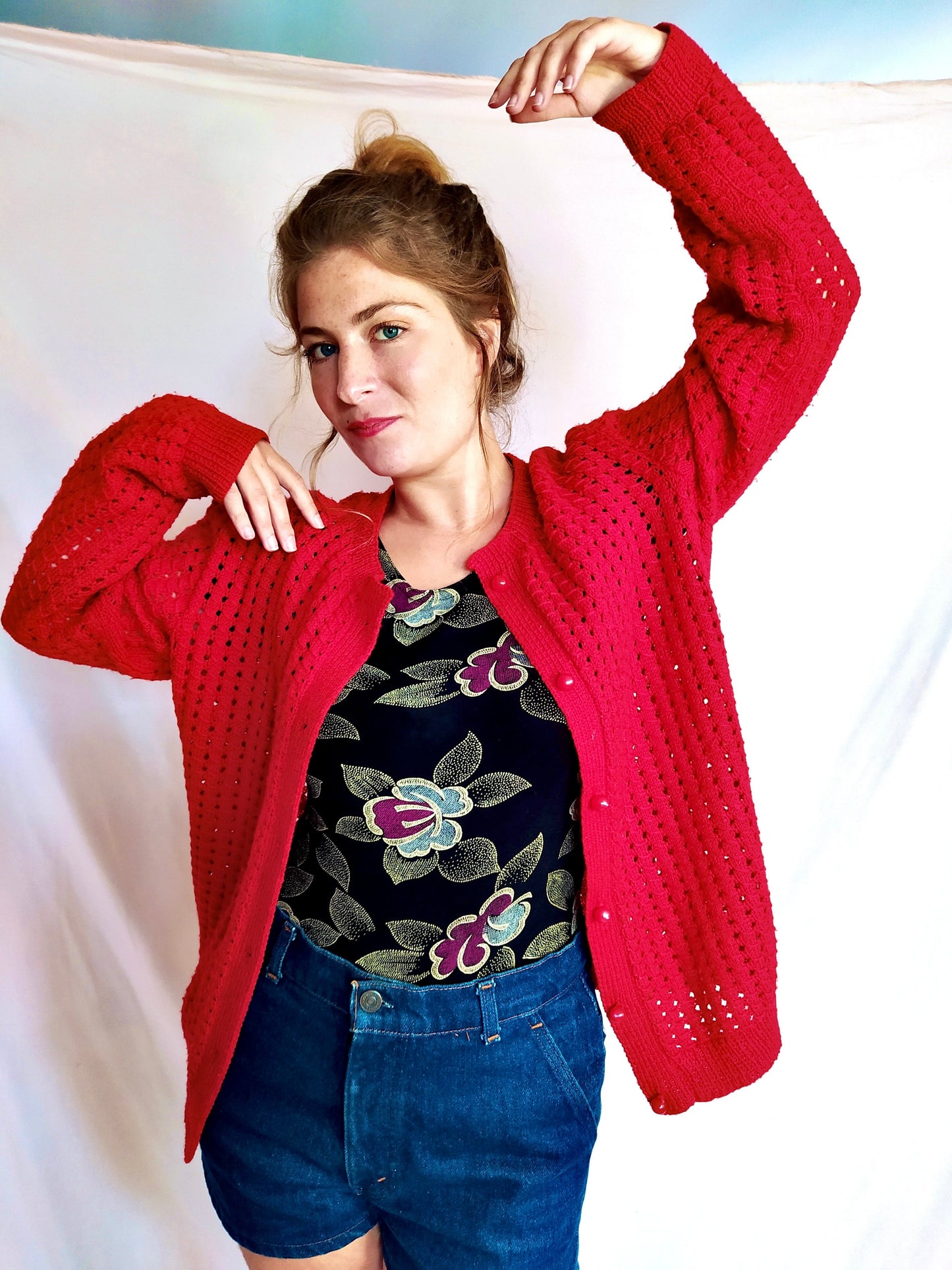 Cardigan rouge dragibus