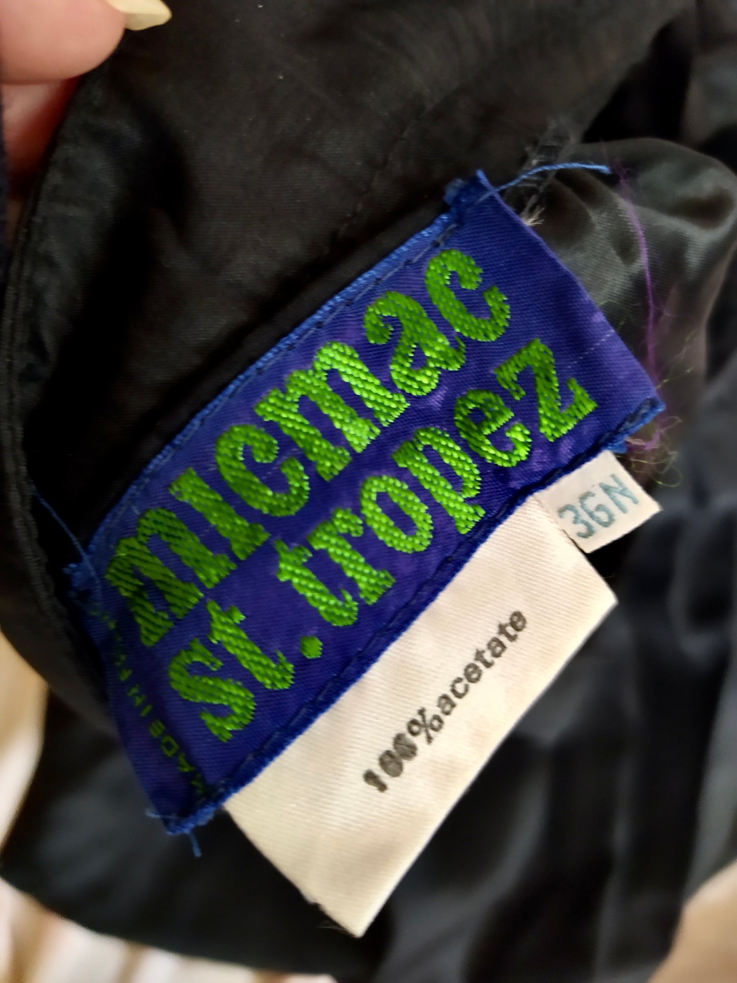 Jupe longue noire froufrous