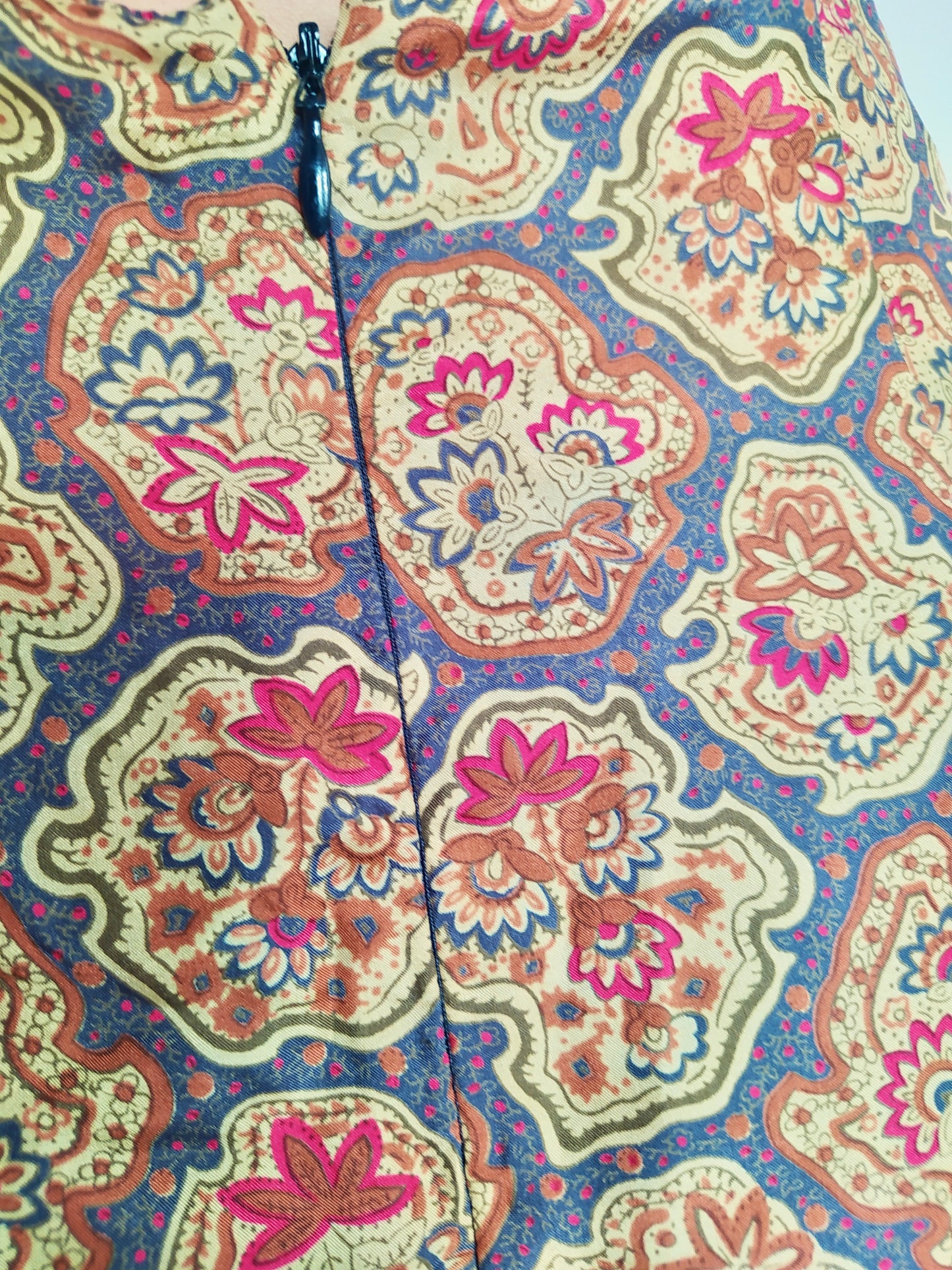 Jupe taille haute motifs asiatiques