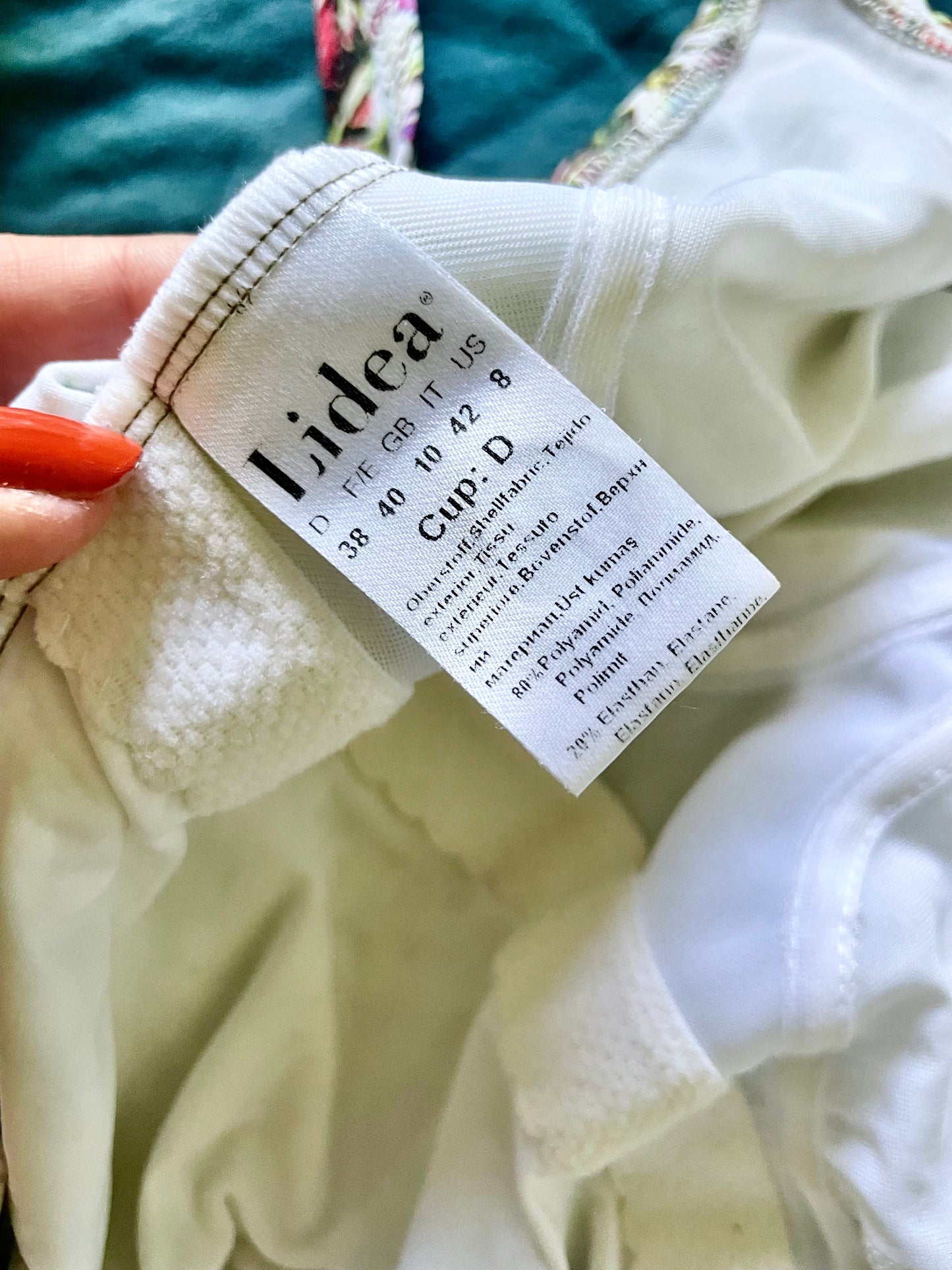 Maillot de bain strié multicolore dos nu LIDÉA