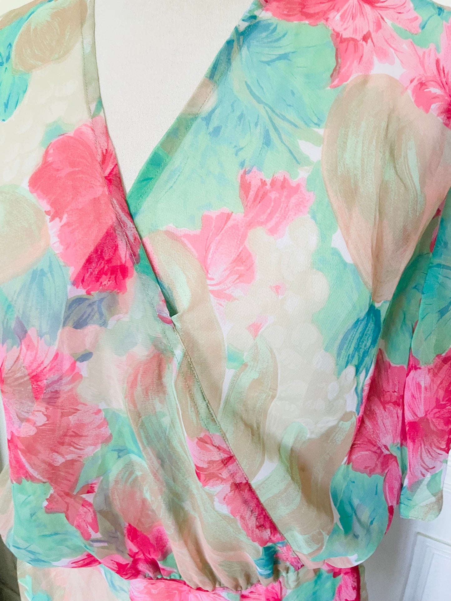 Robe vaporeuse fleurie vintage
