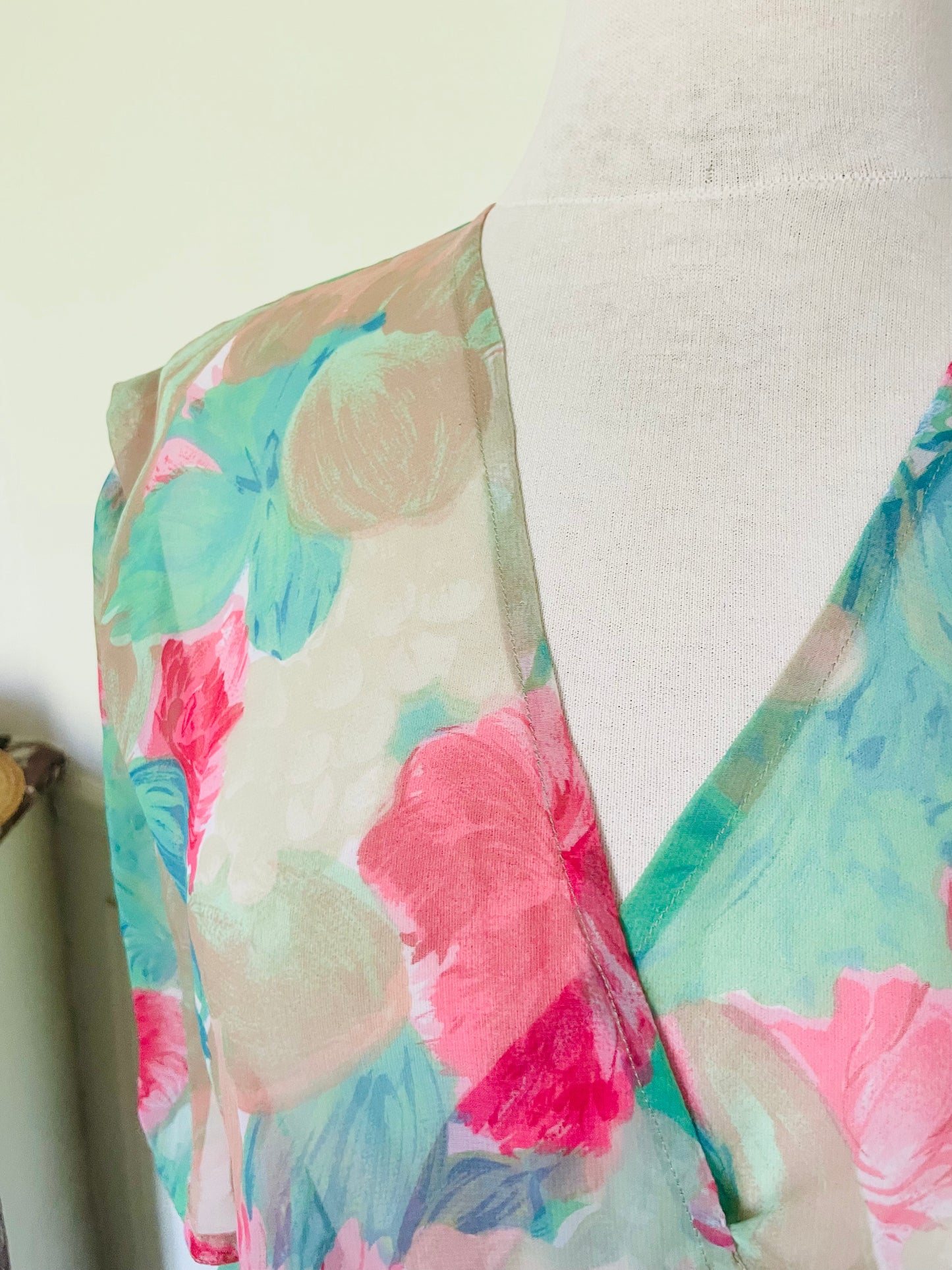 Robe vaporeuse fleurie vintage
