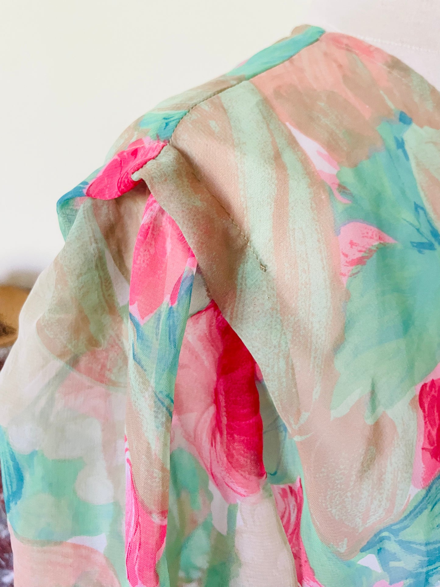 Robe vaporeuse fleurie vintage
