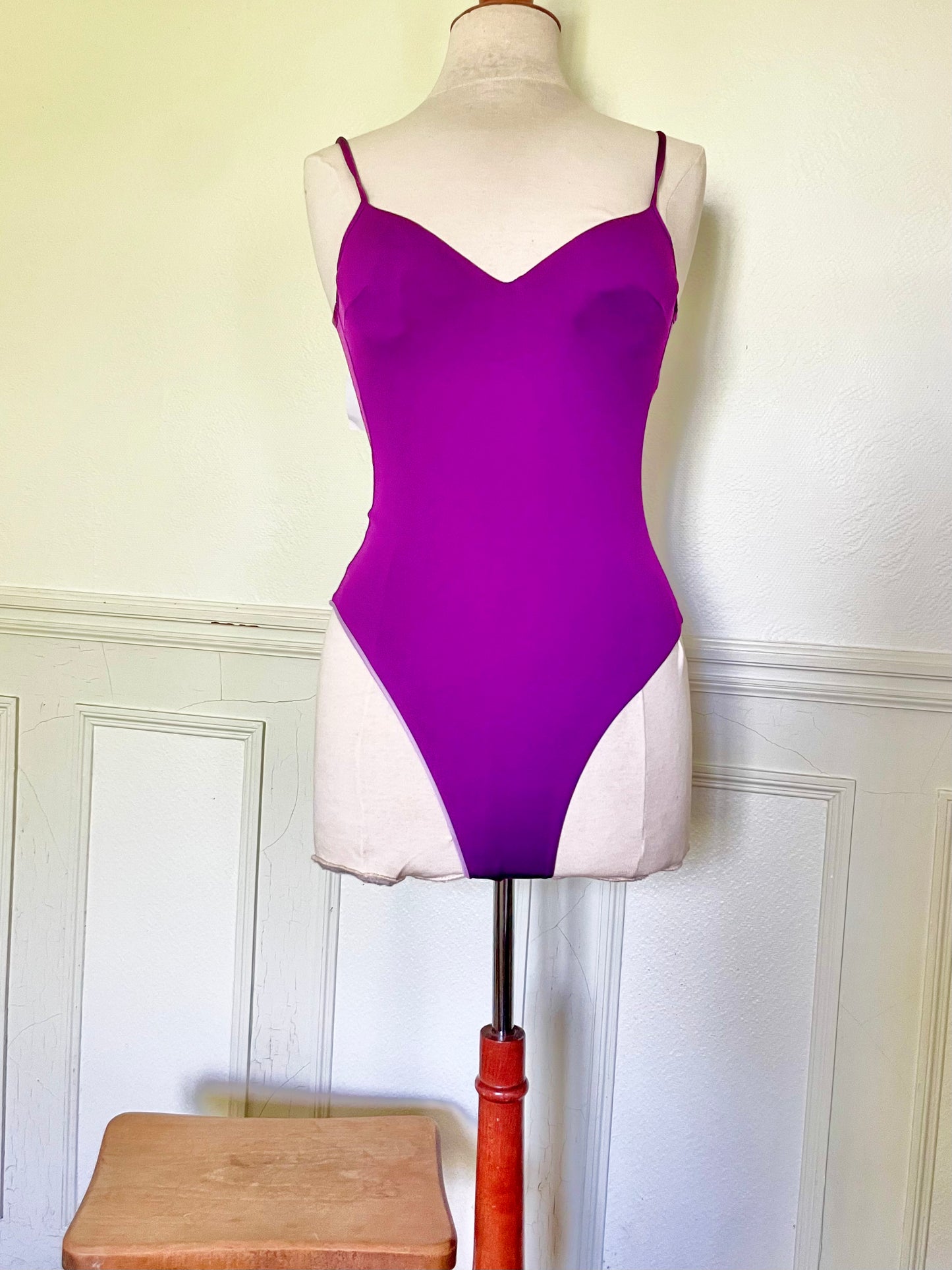 Maillot de bain violet dos nu LA PERLA