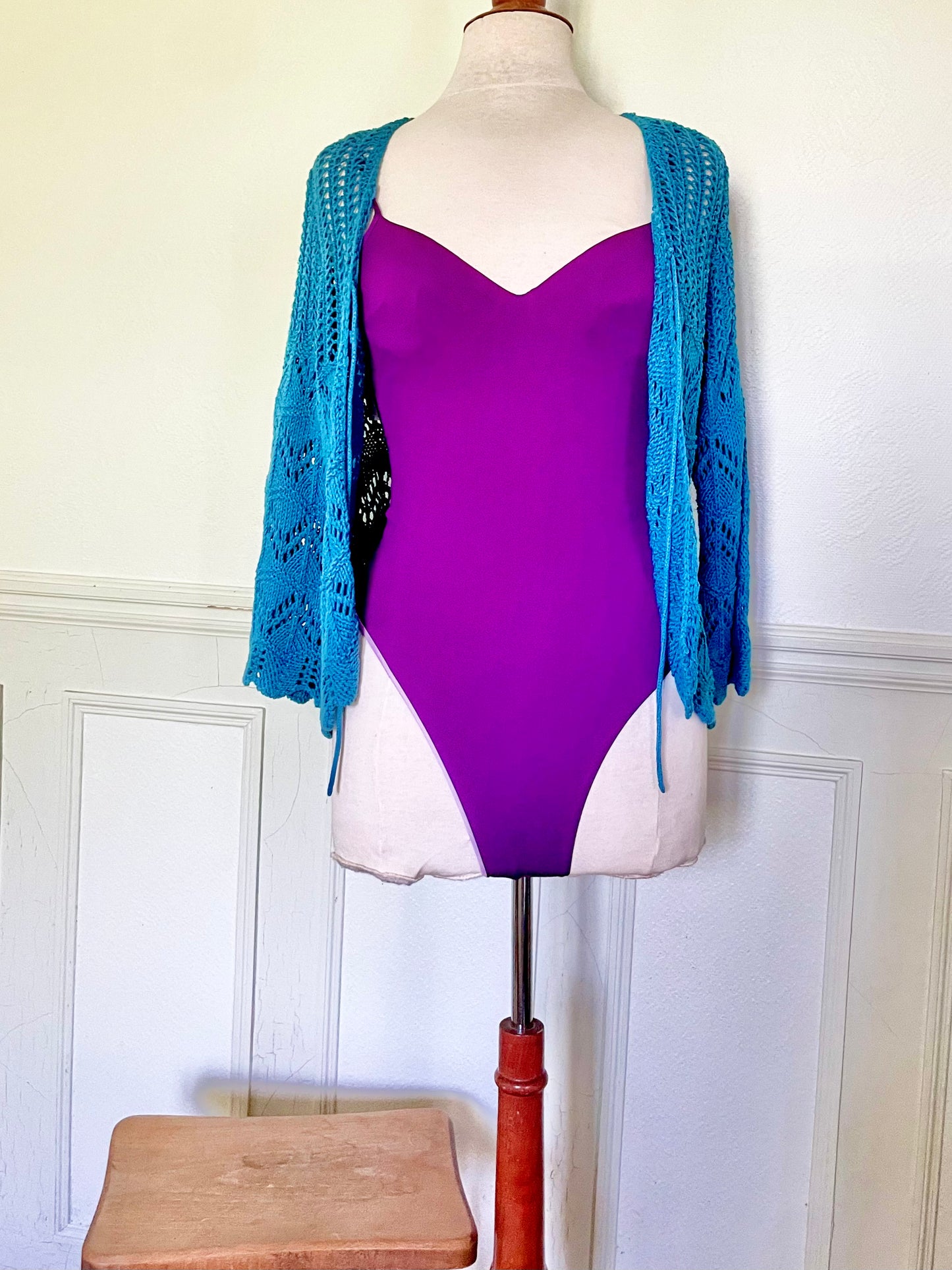 Maillot de bain violet dos nu LA PERLA