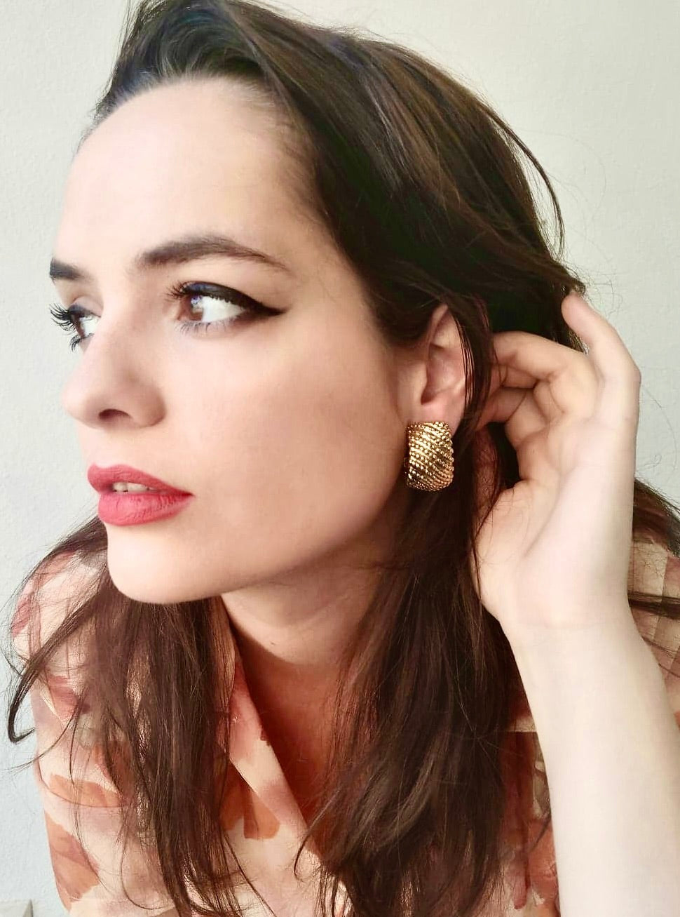 Grandes créoles dorées