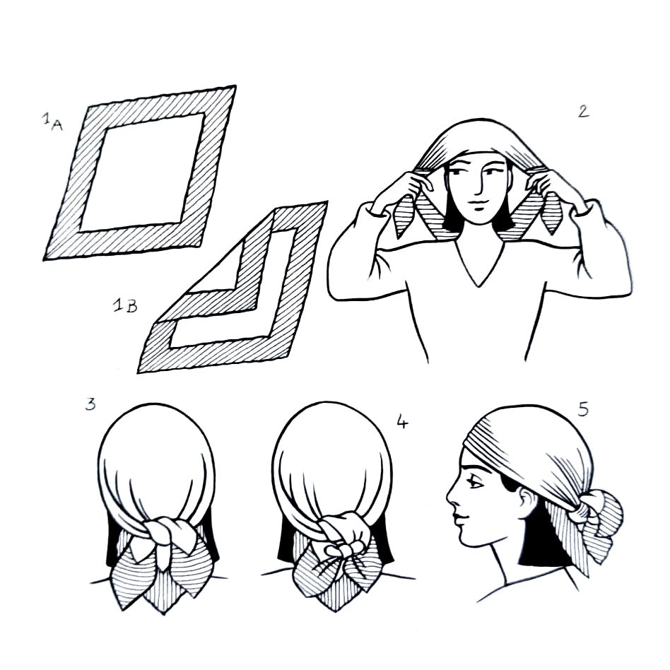 Carré beige à pois DANIEL HETCHTER