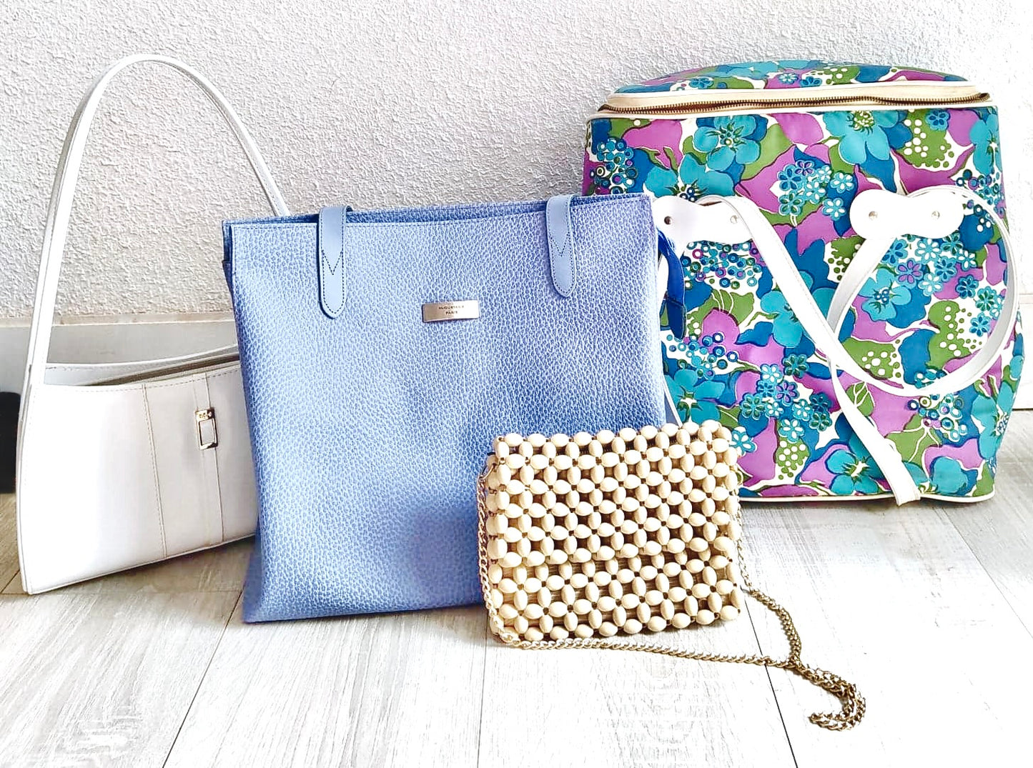 Ensemble sac cabas et porte monnaie lavande