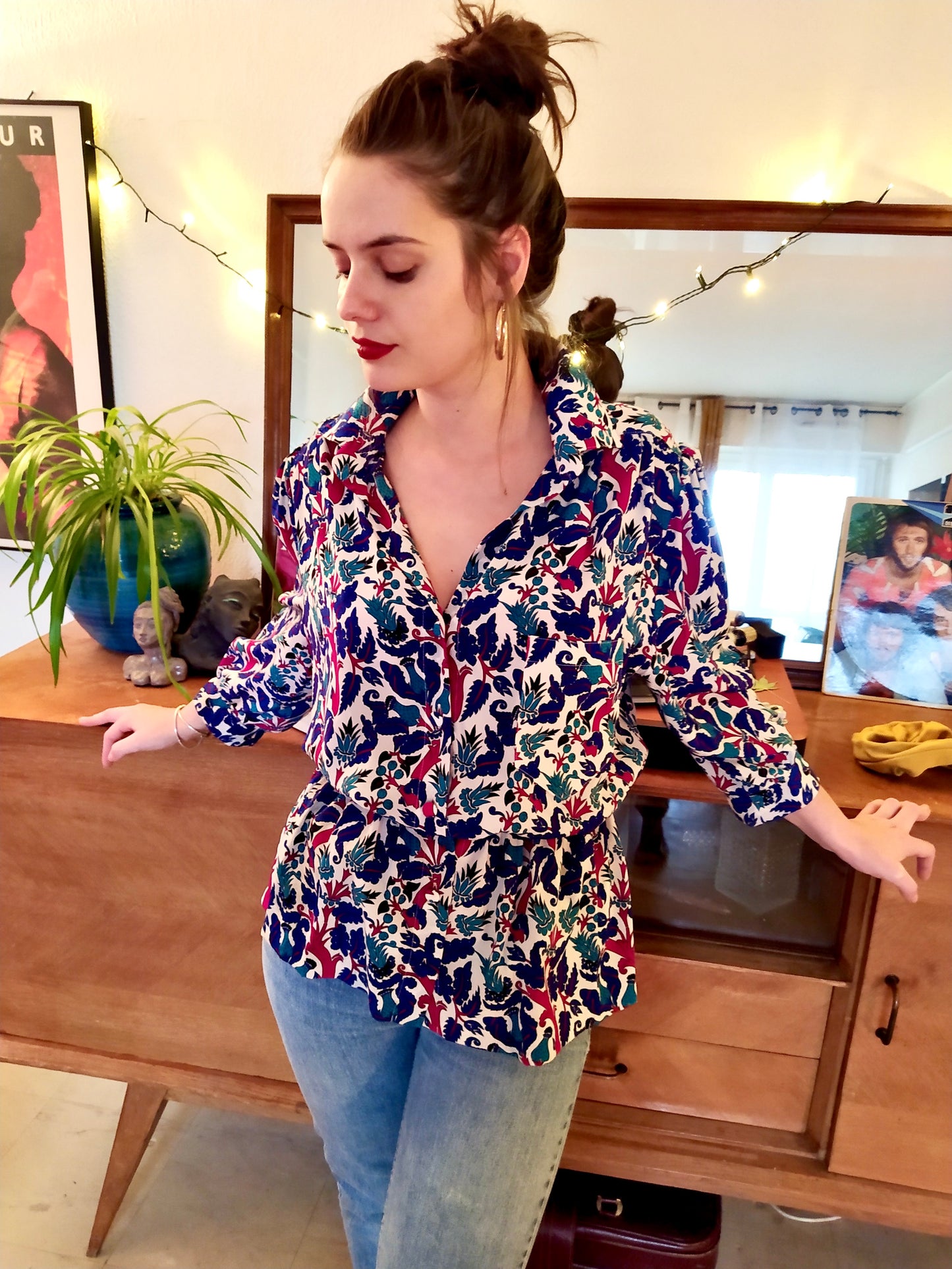 Chemise fleurie DEVERNOIS PARIS