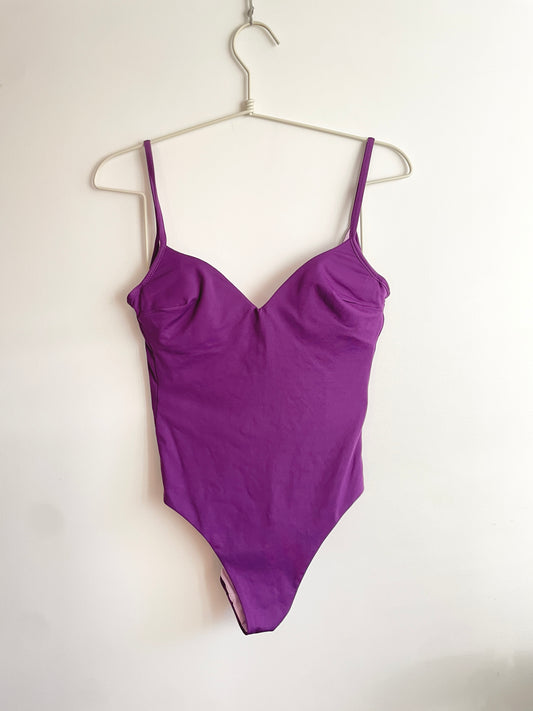 Maillot de bain violet dos nu LA PERLA