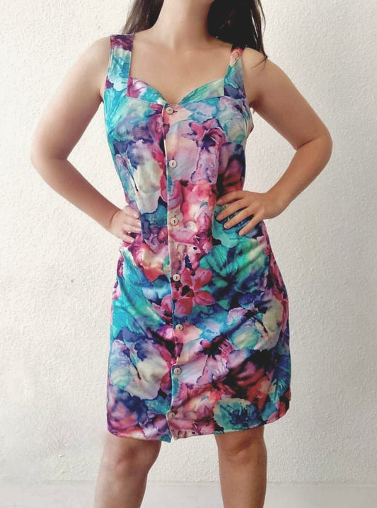 Robe multicolore psychédélique