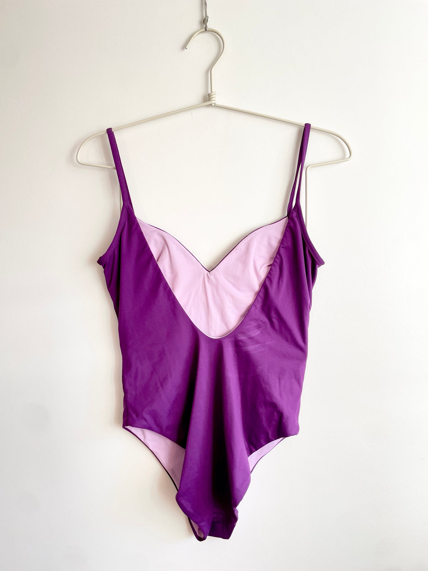 Maillot de bain violet dos nu LA PERLA