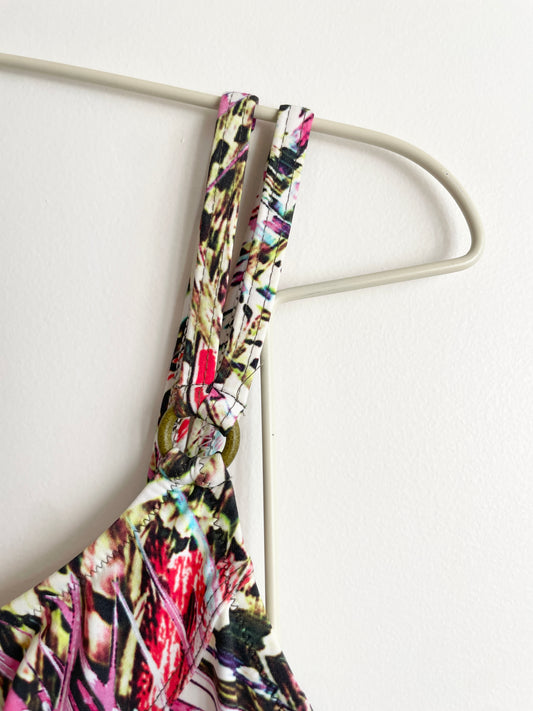 Maillot de bain strié multicolore dos nu LIDÉA