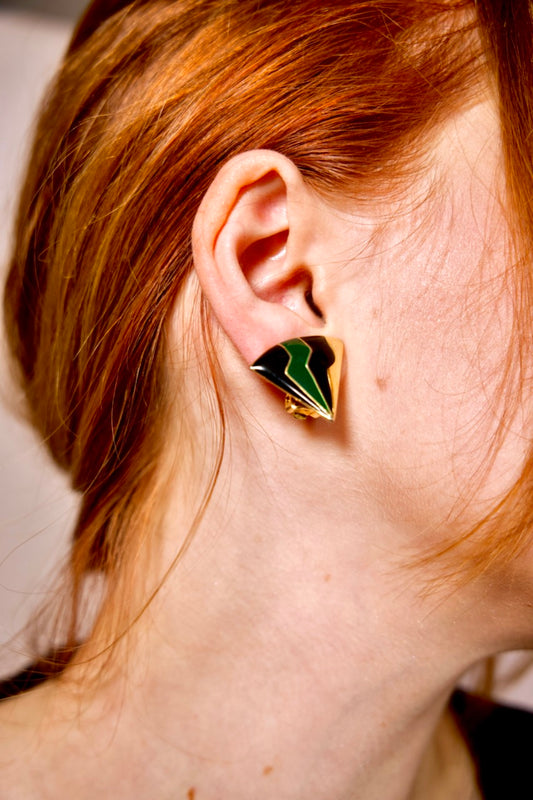 Boucles d'oreilles triangles éclairs