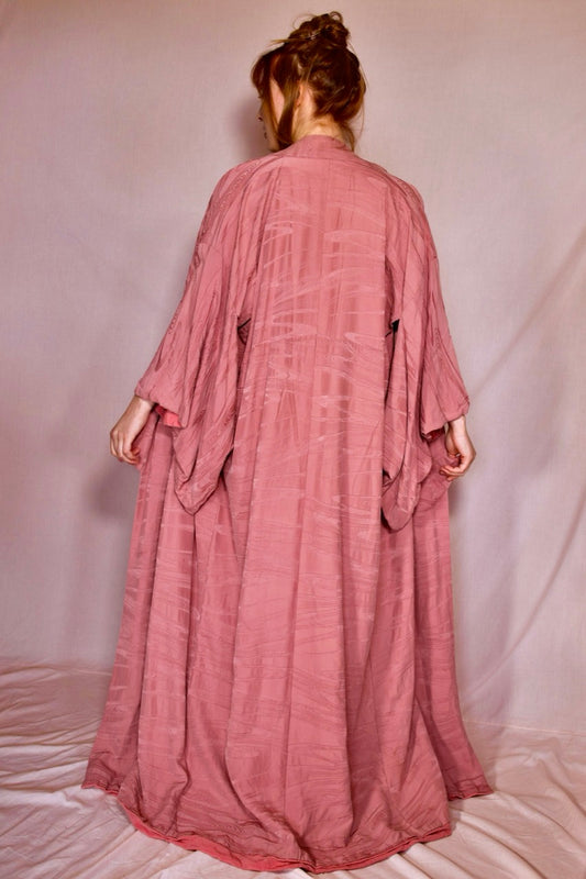 Kimono vintage rose poudré