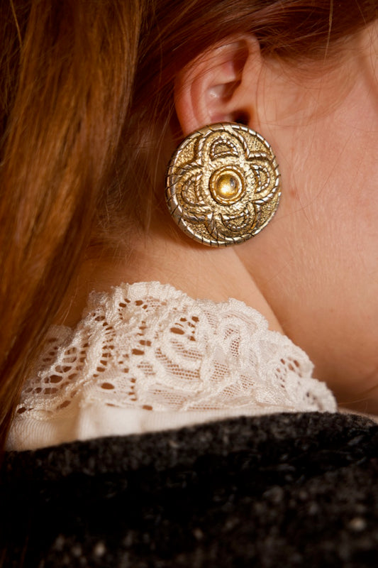 Boucles d'oreilles rondes