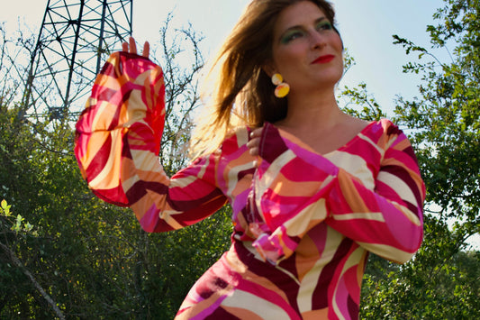 Robe d'été multicolor DISCO