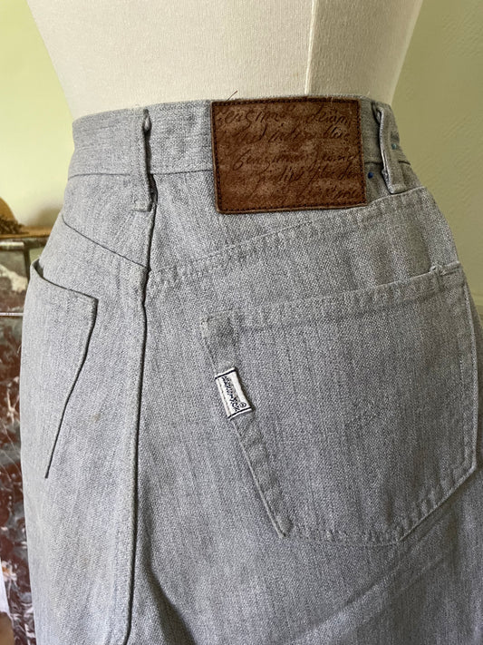 Jean gris clair taille haute BENSIMON