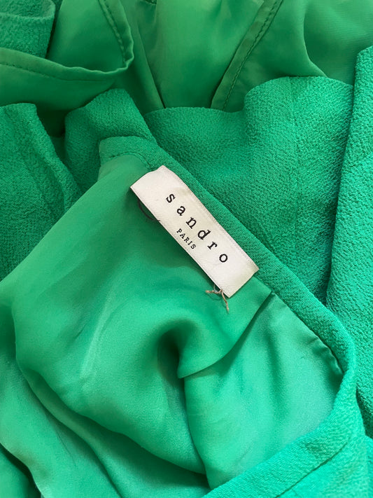 Jupe patineuse verte SANDRO