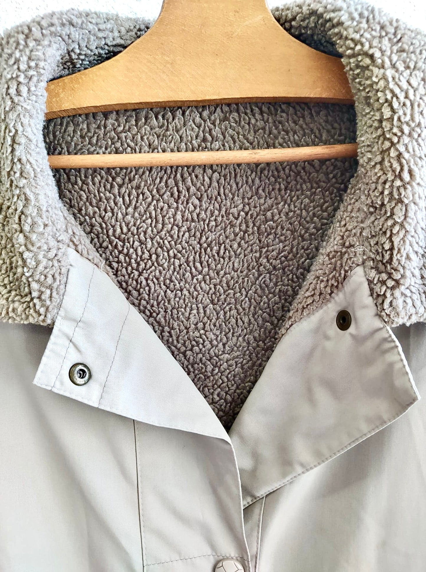 Imperméable oversize beige