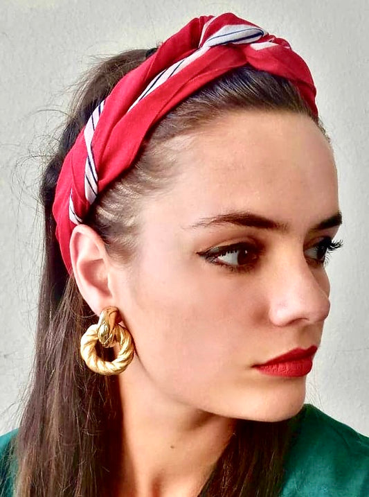 Foulard rouge PIER OLIVIER PARIS