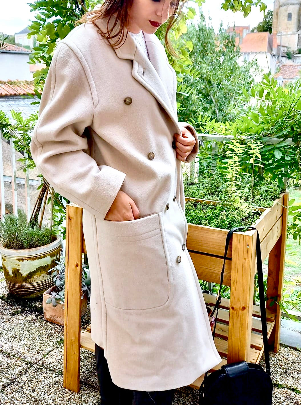 Manteau laine et cachemire