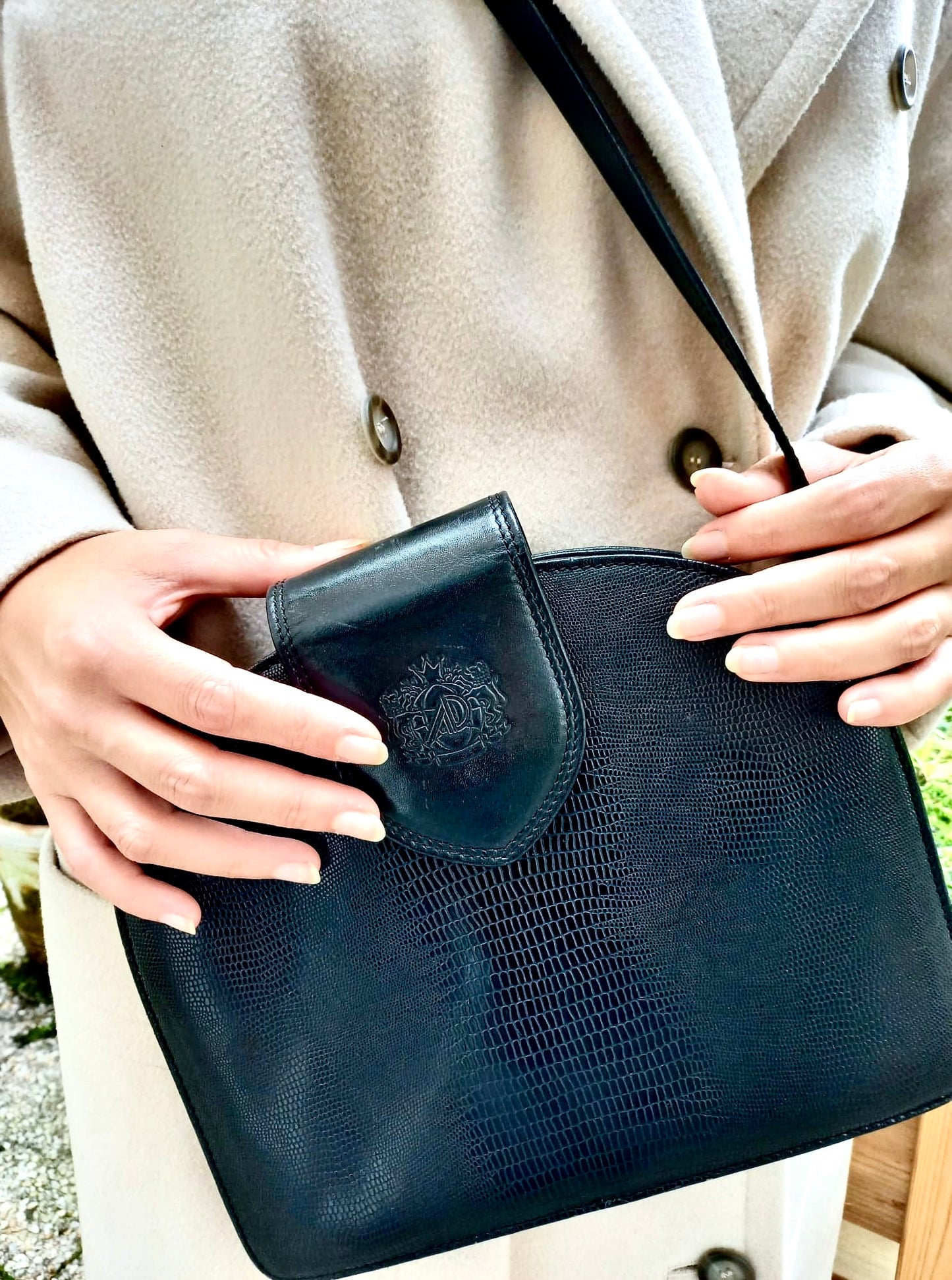 Sac en bandoulière cuir noir