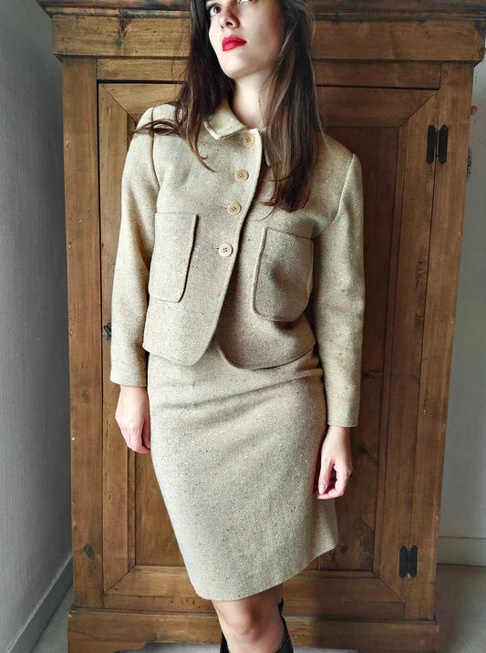 Tailleur beige RONALD FERA