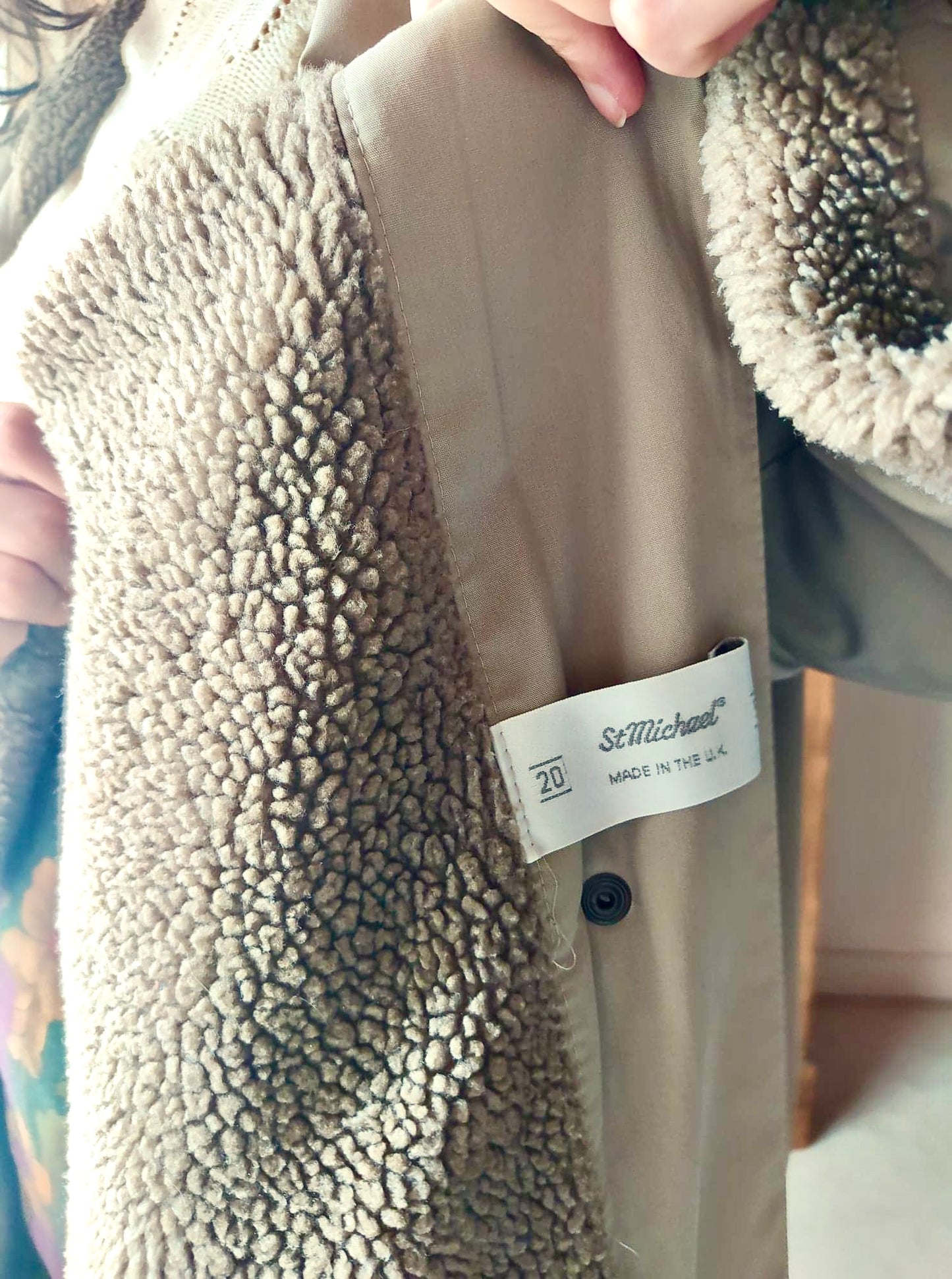 Imperméable oversize beige